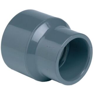 Reduziermuffe PVC-U 40/32 mm x 25 mm Klebestutzen/Klebemuffe x Klebemuffe