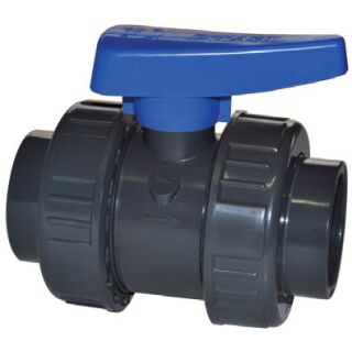 PVC ball valve solvent 1½"x1½"