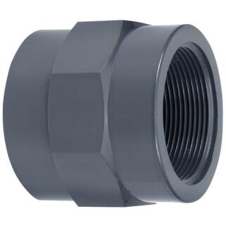 PVC Gewindemuffe KM40mm x IG(3/4")24,66mm