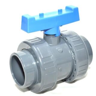 PVC ball valve 40mm solvent PN16