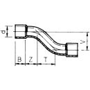 PVC S-bend 32mm PN10