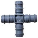 PP Kreuz Schlauchverbinder 90°  4 * 13 mm für PE...