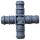 PP Kreuz Schlauchverbinder 90°  4 * 13 mm für PE Schlauch