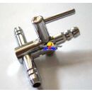 Manifold 4mm 2-weg with 1 valve