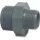 PVC Reduziernippel AG 3/4" x 3/8" Außengewinde 10bar Grau