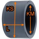 PVC reducer solvent socket Ø200-180mm *