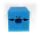 Schaumstoffpatrone blau, 10 x 10 x 39 cm, fein