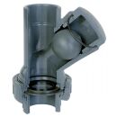 PVC ball check valve Y-type 1"