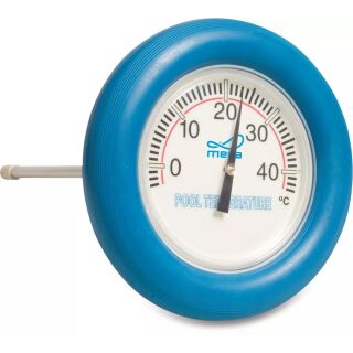 Schwimm Pool Thermometer, rund -5 bis 45C° blau