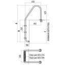 Ladder Aisi-304 S Standard Modell x 3
