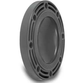 Blindflansch PVC-U DN160 DIN Flansch 10bar Grau PN10