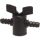 Absperrhahn PP 25/21,5mm Tülle 3bar Schwarz