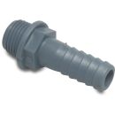 PP Schlauchtülle AG 3/8" x Tülle 12mm Grau