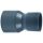 VDL Reduziermuffe PVC-U 63 mm x 50 mm Klebemuffe 12.5bar Grau type aus Rohr hergestellt