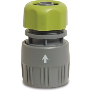 Kupplung 12 mm Klemm x Klickmuffe Grau/Grün