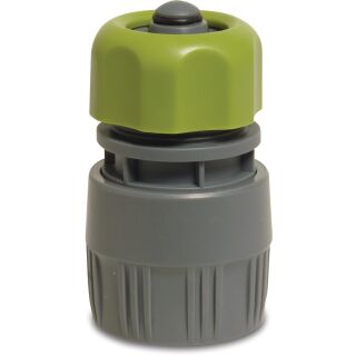Kupplung PVC-U 12 mm Klemm x Klickmuffe Grau/Grün mit Wasserstop