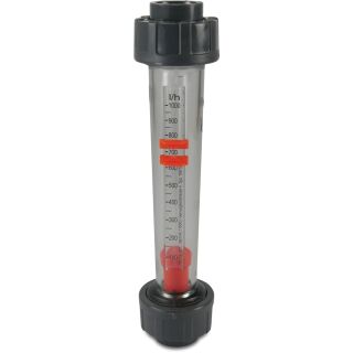 PVC Durchflussmesser  20 mm x 20 mm Klebemuffe 10bar 40-400 L/St
