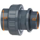 VDL Verschraubung mit O-Ring PVC-U 16 mm x 3/8"...