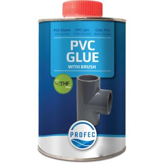 PVC-Kleber 0,25ltr mit Pinsel type THF-frei Label EN/DE/NL/FR