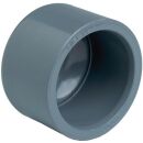Kappe PVC-U 140 mm Klebemuffe 16bar Grau