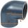 PVC Winkel 90°  1½"  Imperial Klebemuffe / Innengewinde 16bar Grau