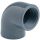 PVC Winkel 90°  1½"  Imperial Klebemuffe / Innengewinde 16bar Grau