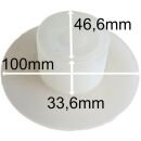 Tellerreduktion für Siebrohr d 32 mm mit 1 1/2" Aussengewinde