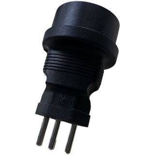 Adapter  Schweiz Stecker auf Schuko Buchse