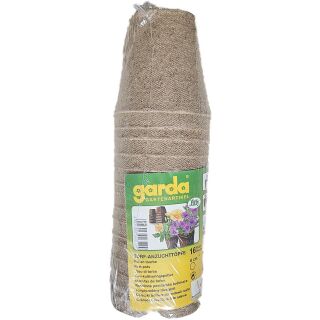Runde Torftöpfe – 16 Stück (Ø 8 cm)